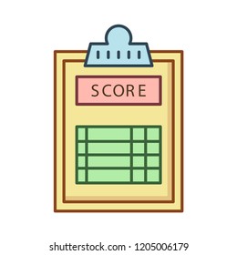 score   sheet  clipboard 
