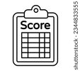 score sheet icon