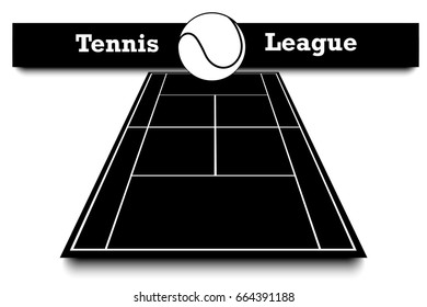 Score of the tennis match. Tennis match statistics. Result of the match.  Vector illustration