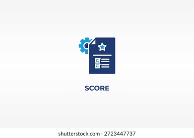 Ilustración aislada del Vector de la puntuación, del icono o de la muestra del logotipo
