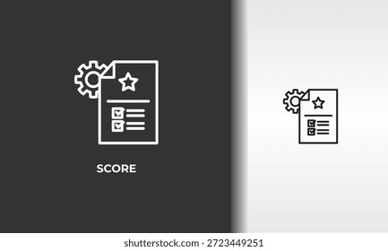 Vector De Puntuación, Icono O Logotipo Ilustración De Símbolo Aislado