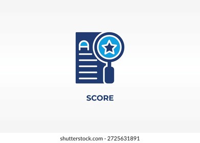 Ilustración aislada del Vector de la puntuación, del icono o de la muestra del logotipo