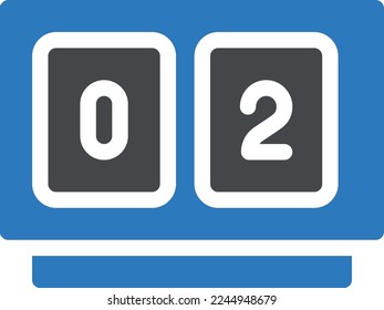 score Vector illustration on a transparent background. Premium quality symmbols. Glyphs vector icons for concept and graphic design. 

