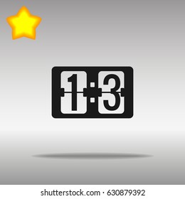 Scoreboard, black Icon button logo symbol concept high quality on the gray background