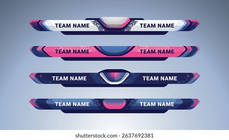 Scoreboard Broadcast Graphic and Lower Third Template for sport soccer and football