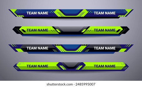 Scoreboard Broadcast and Lower Thirds Template for sport soccer and football