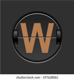Scoreboard. Changing the color of the letters with two clicks.