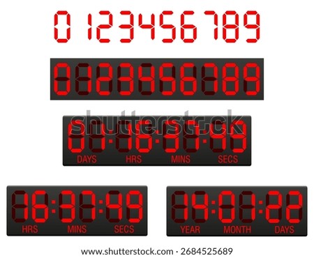 scoreboard digital cartoon stock vector illustration isolated on white background