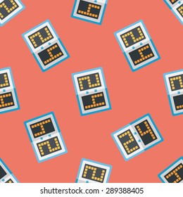 scoreboard flat icon,eps10 seamless pattern background