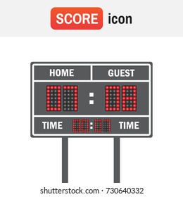 Scoreboard football american. American football vector scoreboard. Sport football, scoreboard american game