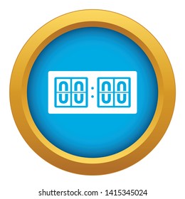Scoreboard icon blue vector isolated on white background for any design
