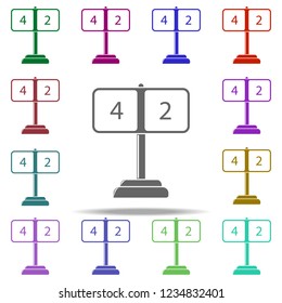 scoreboard scoreboard icon. Elements of Sport in multi color style icons. Simple icon for websites, web design, mobile app, info graphics