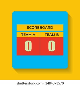 Scoreboard icon. Flat design style modern vector illustration. 