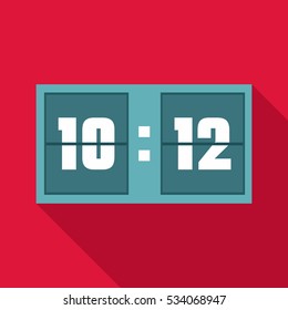 Scoreboard icon. Flat illustration of scoreboard vector icon for web design
