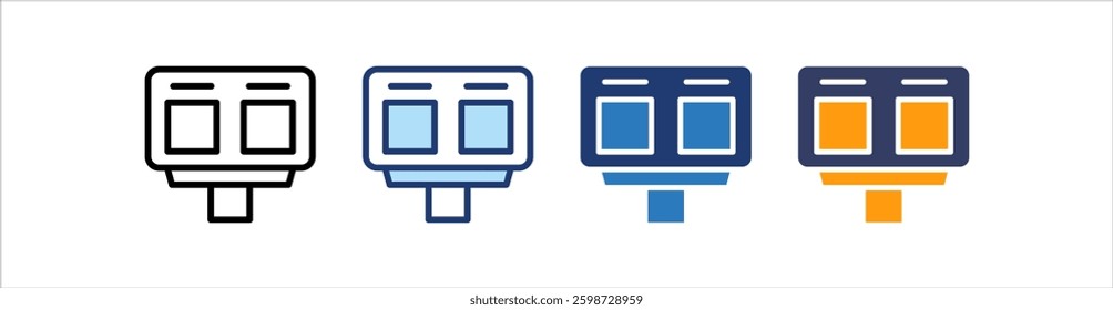 Scoreboard Icon Set Multiple Style Collection