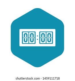 Scoreboard icon. Simple illustration of scoreboard vector icon for web