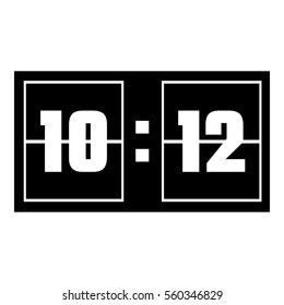 Scoreboard icon. Simple illustration of scoreboard vector icon for web