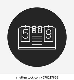 Scoreboard line icon