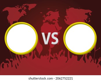 Scoreboard match design template background. It is suitable to place on social media, websites, stores, web and others. Vector Background Templates.