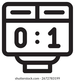 Scoreboard Modern Vector Icon – Minimal Illustration Symbol Template for Web Mobile App UI Design