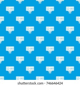 Scoreboard pattern repeat seamless in blue color for any design. Vector geometric illustration