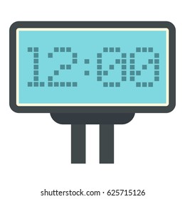 Scoreboard with result display icon flat isolated on white background vector illustration
