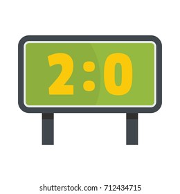 Scoreboard with result display vector illustration for design and web isolated on white background. Scoreboard with result display object for label and advertising