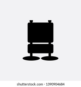 scoreboard sign road icon sign signifier vector