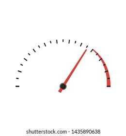scoreboard speedometer on white background in flat style