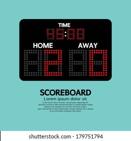 Scoreboard Sport Vector Illustration