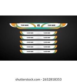 Scoreboard sport vector simple design
