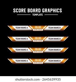 Scoreboard vector art simple and elegant design