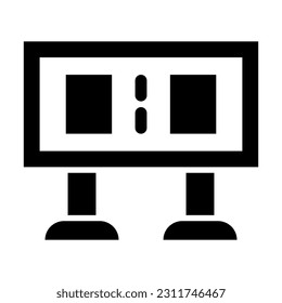 Scoreboard Vector Glyph Icon For Personal And Commercial Use.
