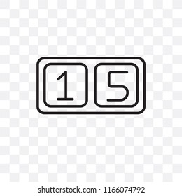 Scoreboard vector icon isolated on transparent background, Scoreboard logo concept