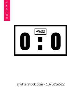 The scoreboard vector icon, logo