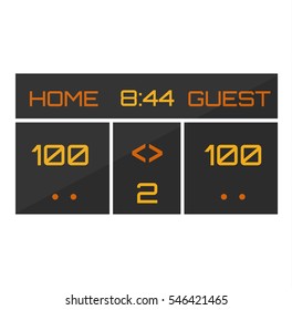 Scoreboard vector illustration.