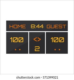 Scoreboard vector illustration.