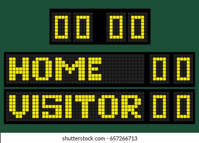 scoreboard vector illustration