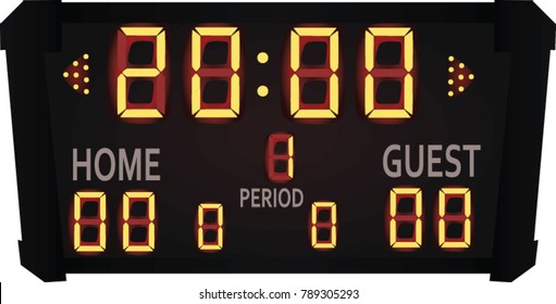 Scoreboard. vector illustration