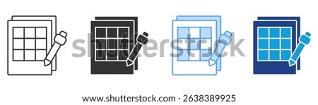 Scorecard Icon Set Multiple Style Collection