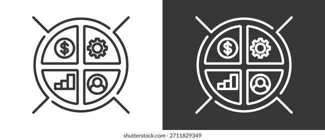 Scorecard Icon Set Vector Collection Isolated In Black And White
