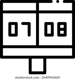 scores icon. Thin Linear Style Design Isolated On White Background