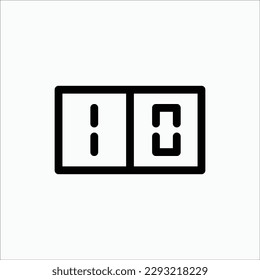 scoring board icon, isolated icon in light background, perfect for website, blog, logo, graphic design, social media, UI, mobile app