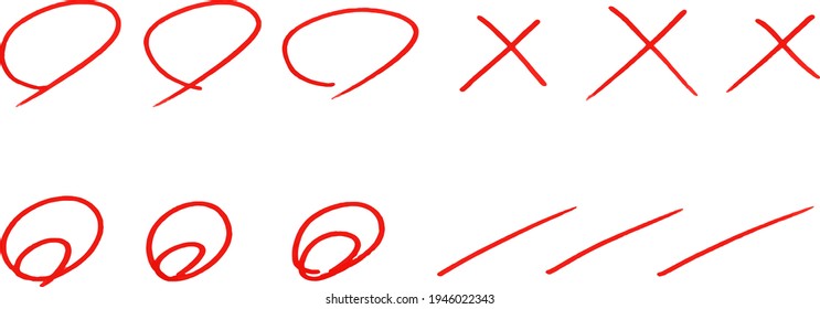 Scoring Sign of Handwritten Correct and Incorrect answer