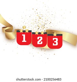 Cuadro de puntuación de los finalistas 1, 2 y 3.