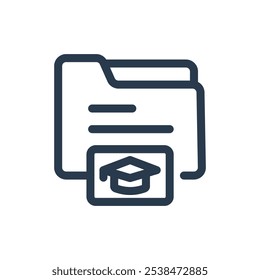 Archivo SCORM en el ícono de Vector del sistema de gestión de aprendizaje