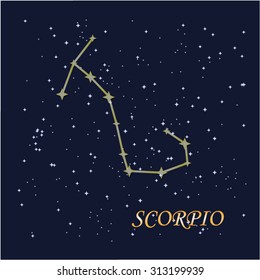 The scorpio constellation