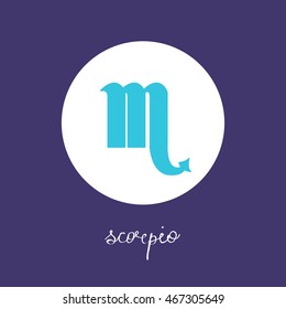 scorpio icon. vector illustration