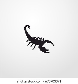 scorpio icon. vector sign symbol on white background