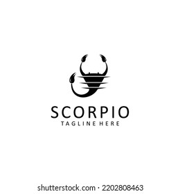 Scorpio logo design icon tamplate